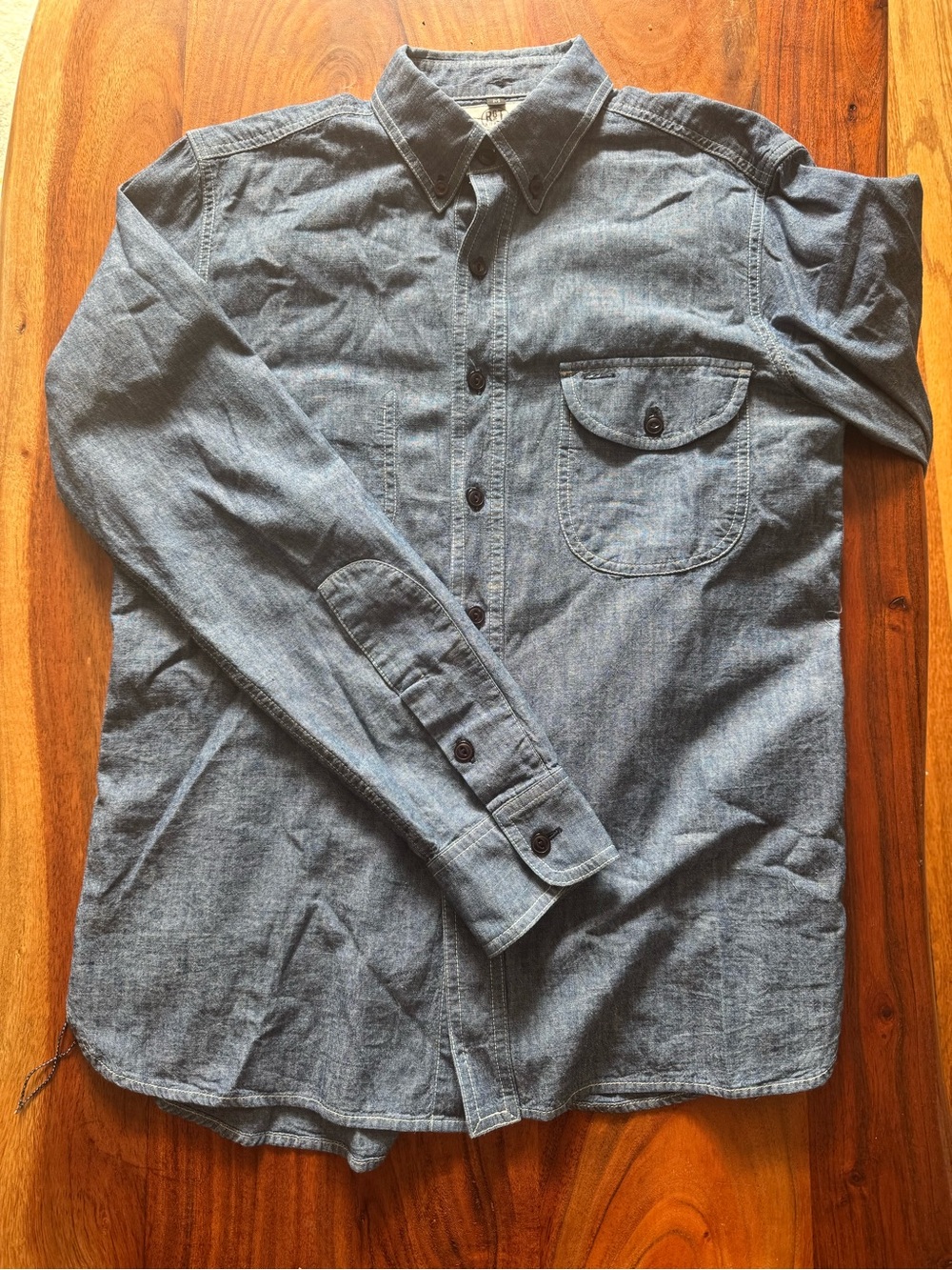 Rogue Territory Blue Chambray Button-Down Shirt